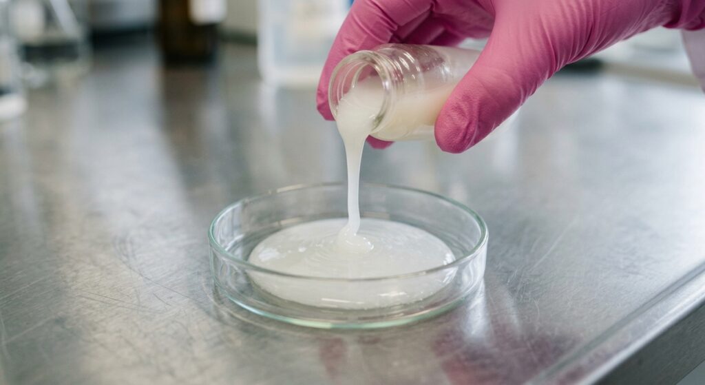 siero su piastra petri in laboratorio